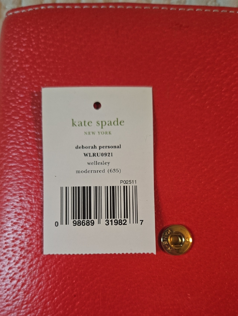 kate spade Red Deborah Leather Personal Organizer - Picture 7 of 7